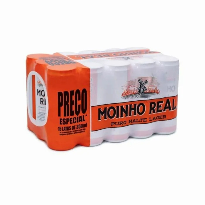 CEVEJA MOINHO REAL C/15 UNIDADES 350ML