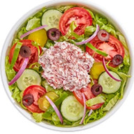 Salada Carne Seca com Cream Cheese