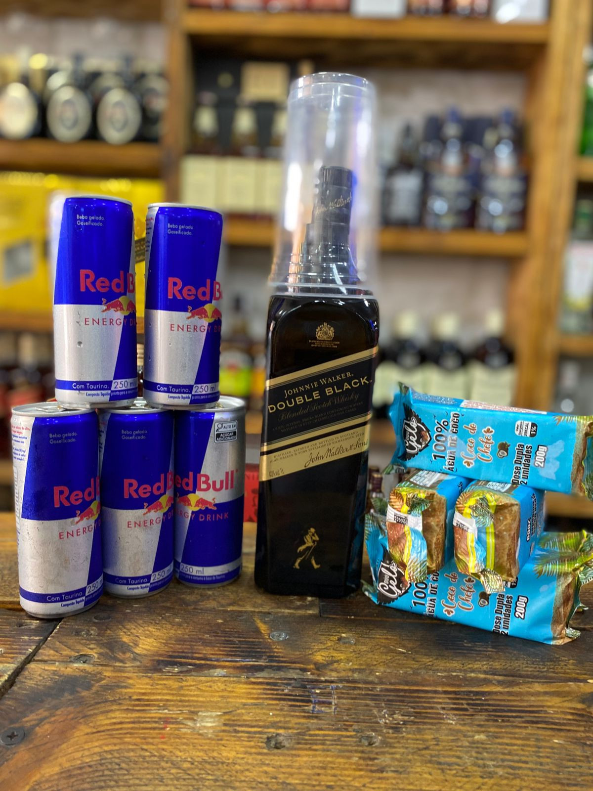 Combo Double Black 1LT+5 Red Bull+5 Sache