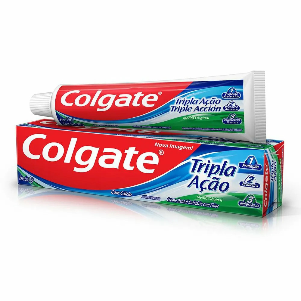 Creme Dental Colgate Tripla Acao Hortela 90g