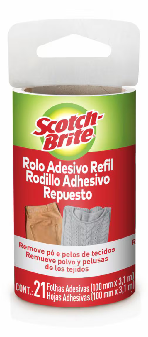 ROLO ADESIVO SCOTCH BRITE P/ROUPAS REFIL**