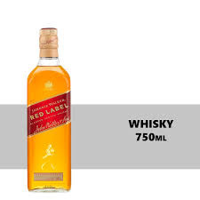 WHISKEY JOHNNIE WALKER RED LABEL GARRAFA VIDRO 750ML