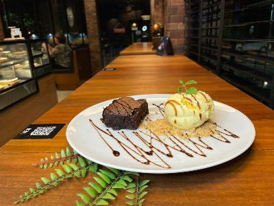 Brownie com Sorvete