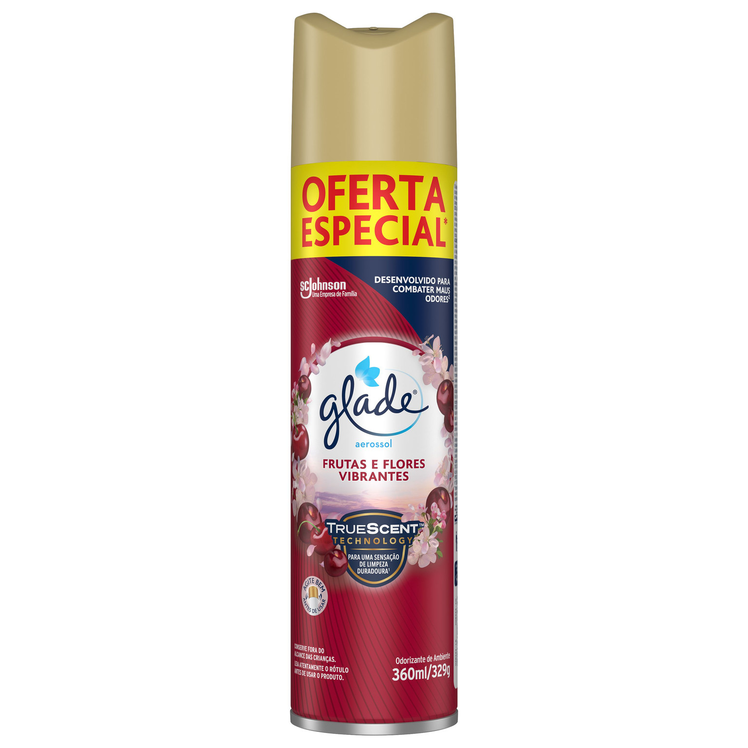 GLADE SPRAY FRUTAS E FLORES 360ML