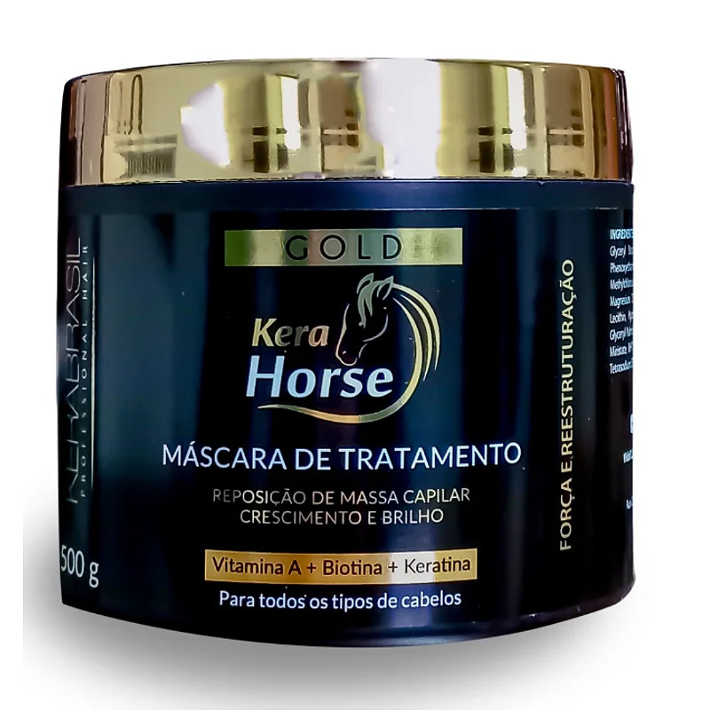 MASCARA TRATAMENTO KERABRASIL GOLD KERA HORSE 500G¬