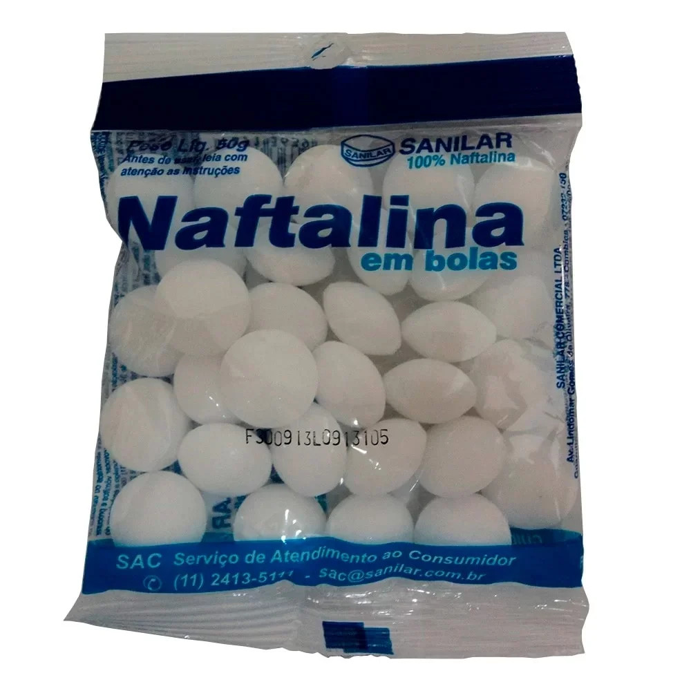NAFTALINA SANILAR BOLA 50G
