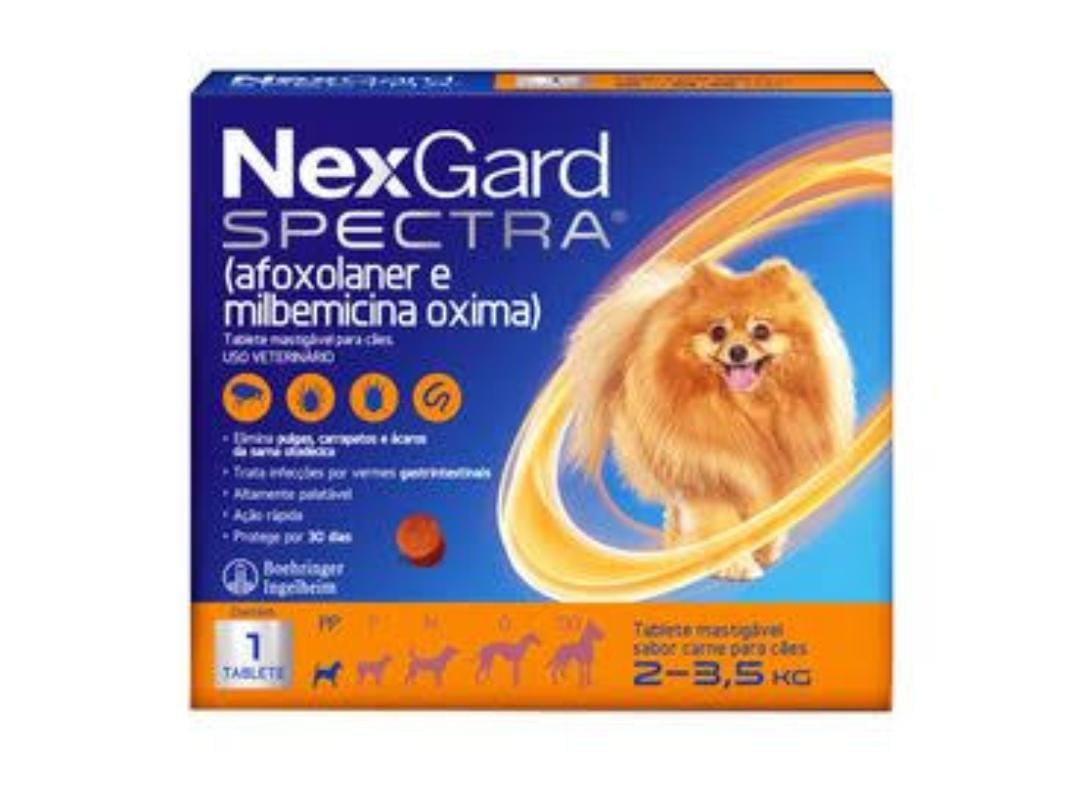 NexGard Spectra 2-3,5Kg Caixa c/ 3Un