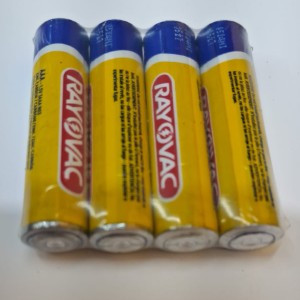 PILHA PALITO AAA RAYOVAC 4 UNIDADES