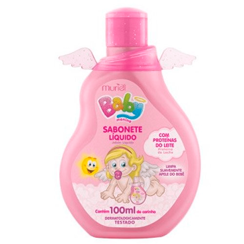  Sabonete Líquido Baby Muriel Menina 100ml