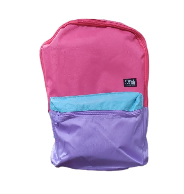 MOCHILA FEMININA TRICOLOR WINTH ESCOLAR