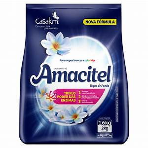 LAVA ROUPAS SABÃO EM PÓ AMACITEL 1,6KG TOQUE POESIA