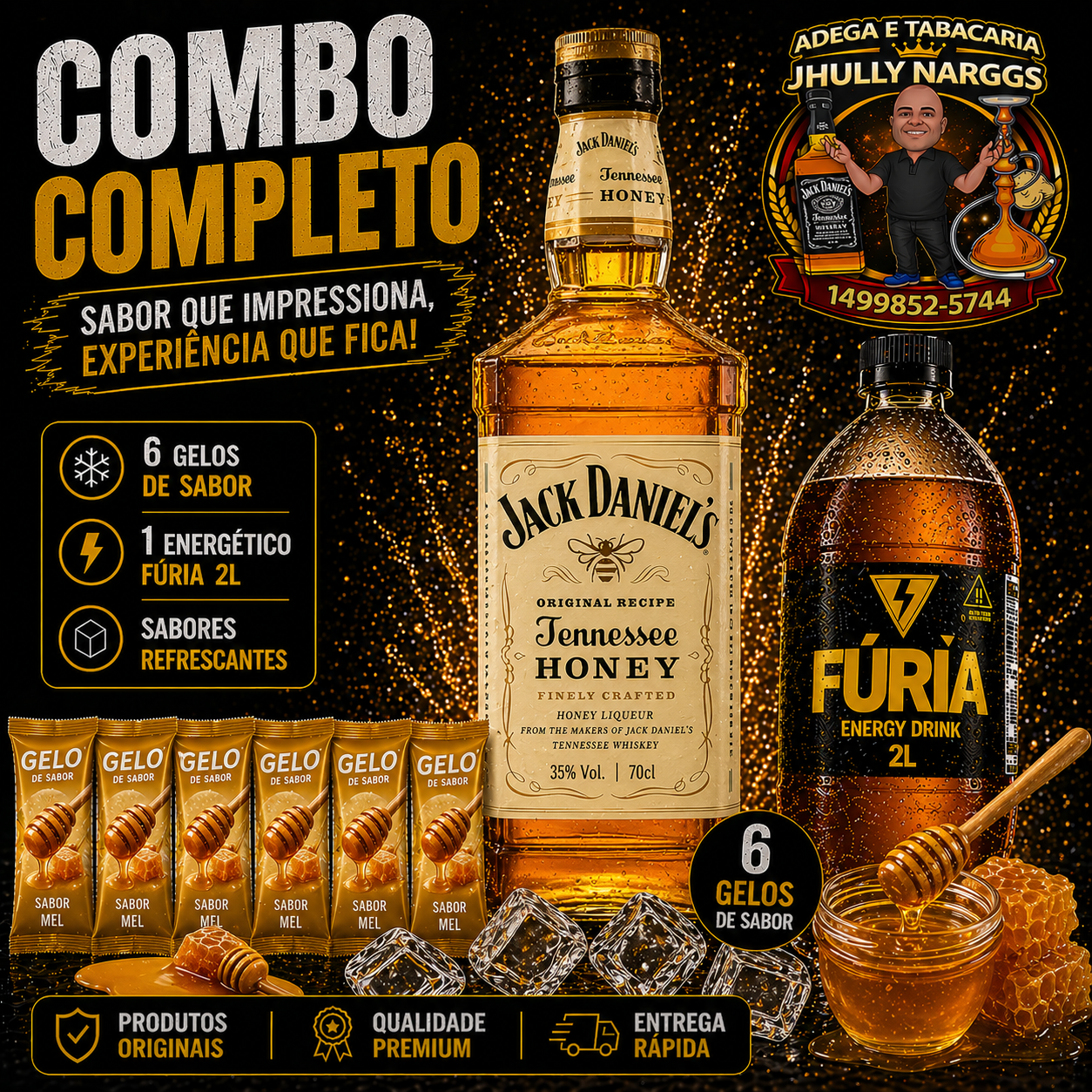 COMBO JACK DANIELS HONEY