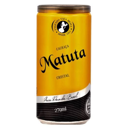 CACHAÇA MATUTA CRISTAL LATA 270ml