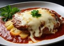 SOMENTE PARMEGIANA DE CARNE