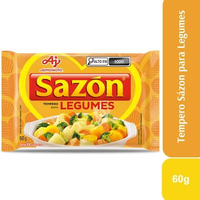 Tempero em Pó Amarelo Legumes Sazón 60g