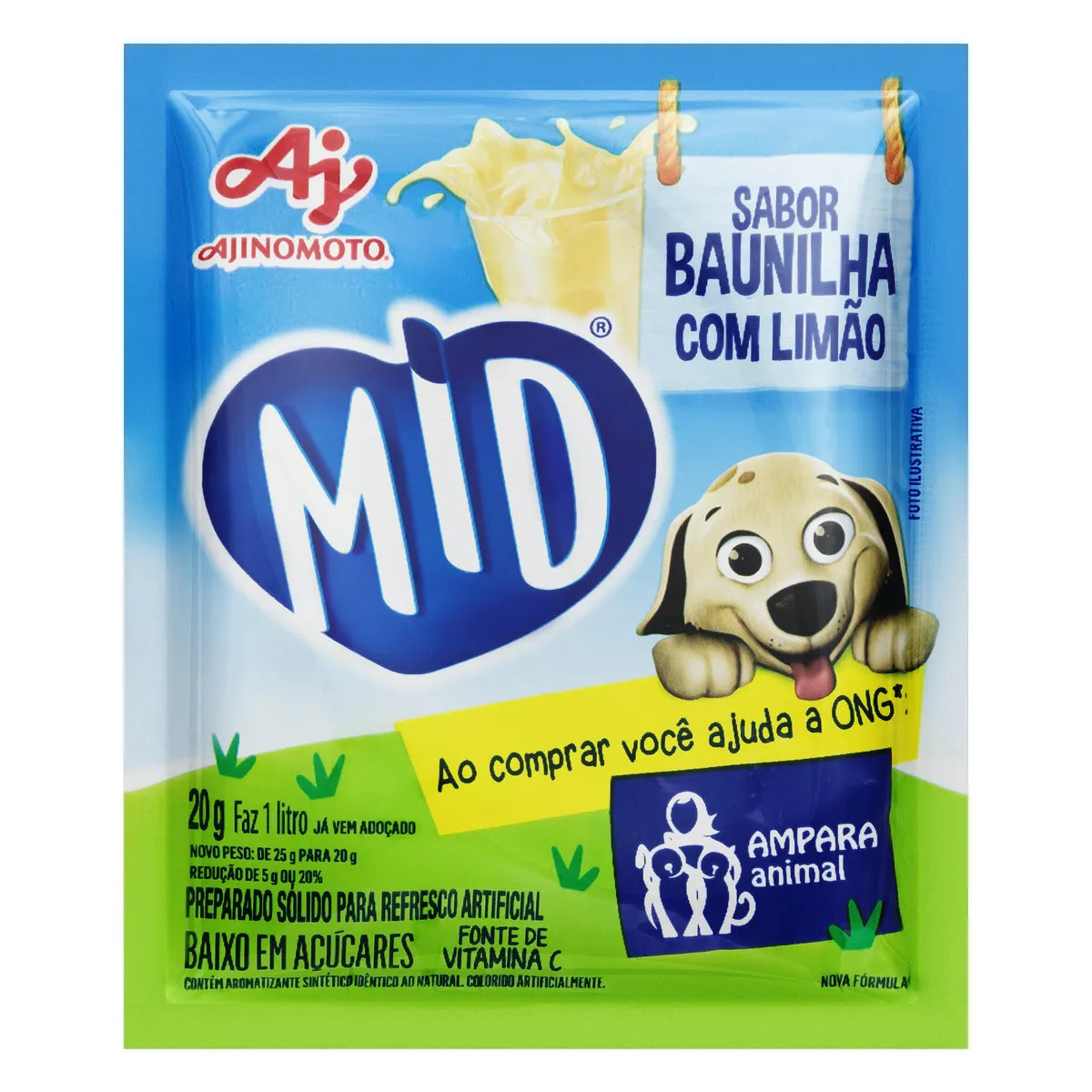 SUCO MID BAUNILHA/LIMAO 20G