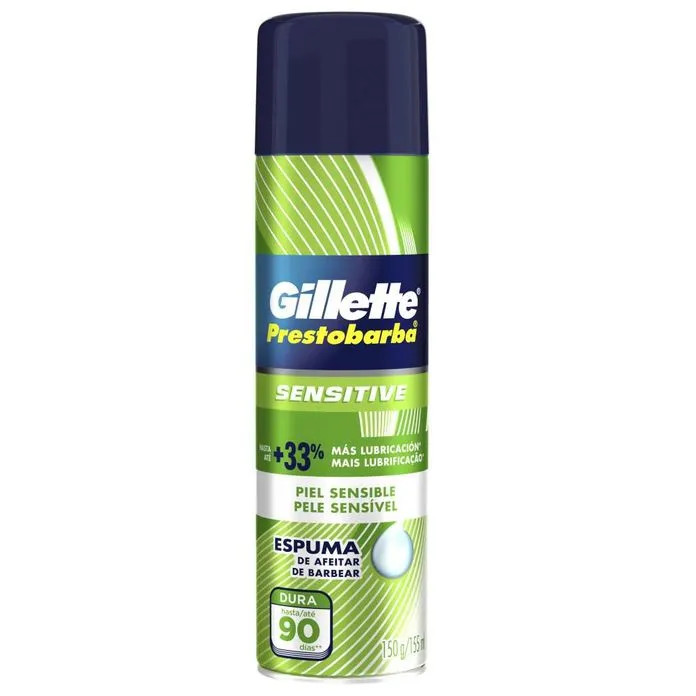 ESPUMA P/ BARBEAR GILLETTE SENSITIVE 150ML