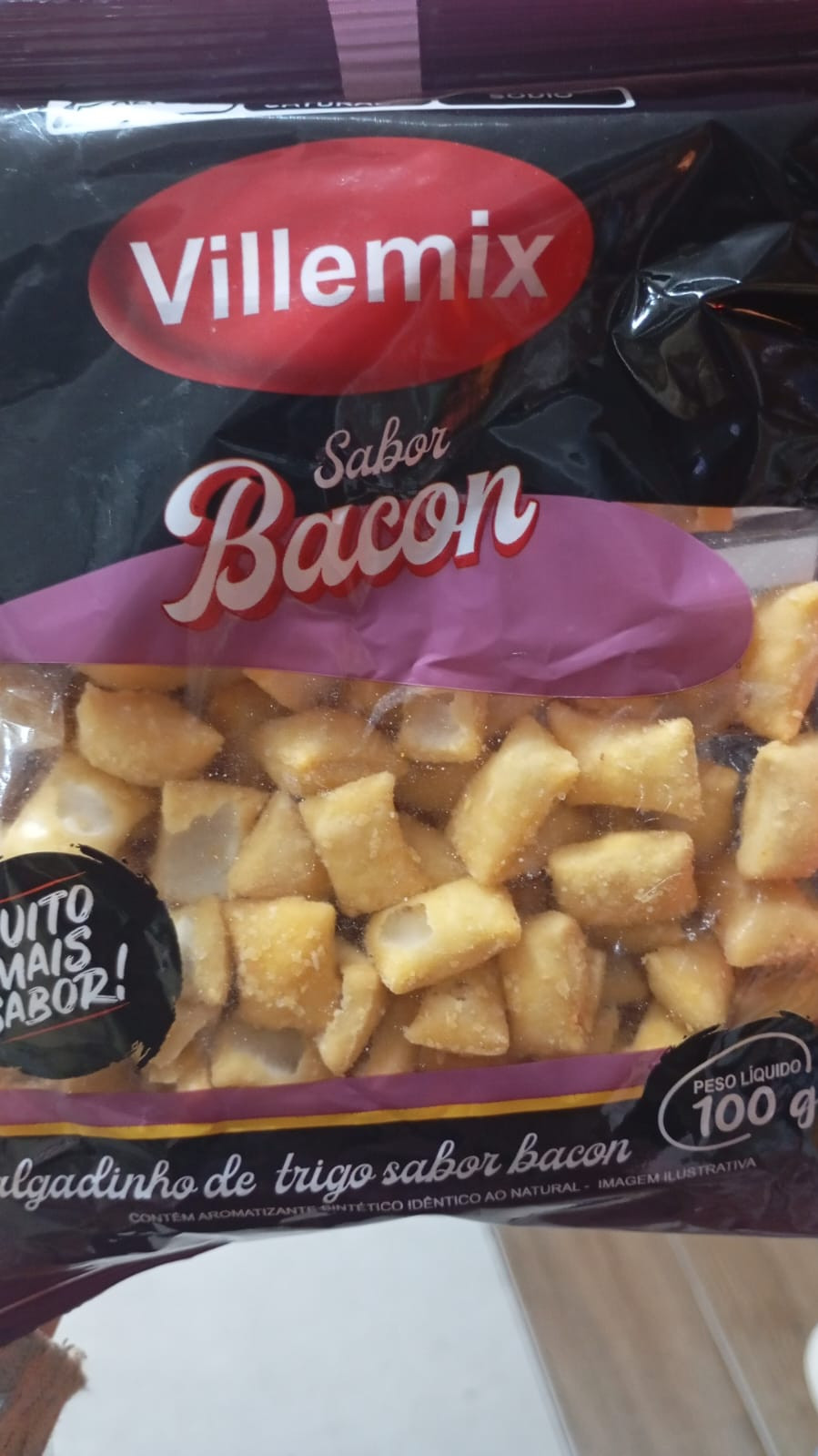 SALGADINHO BACON  100G VILLEMIX