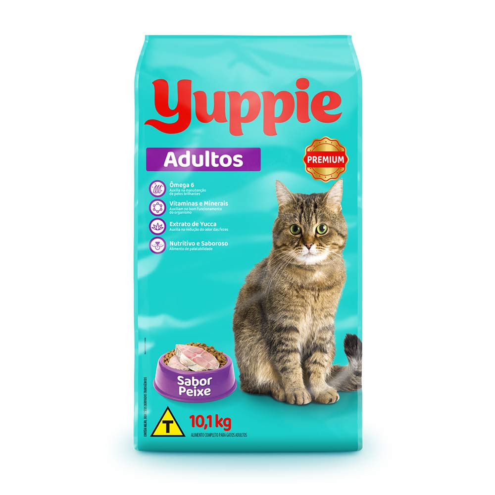 RAÇAO YUPPIE GATO ADULTO 10,1KG