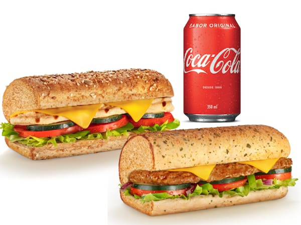 2 subs de 15cm + bebida