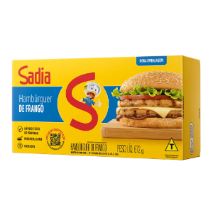 HAMBÚRGUER DE FRANGO SADIA CX 12 UNID