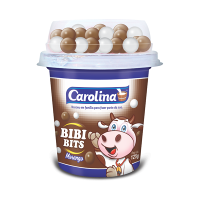 IOGURTE CAROLINA BL MORANGO C/ BOLINHAS CHOCOLATE 125G