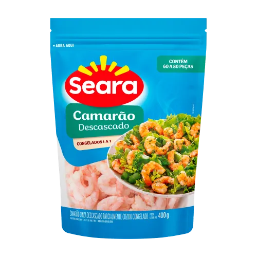 CAMARAO SEARA DESCASCADO 60/80 400G