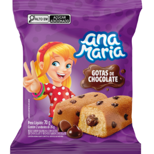 BOLO ANA MARIA SABOR GOTAS DE CHOCOLATE 70G