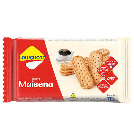 Biscoito Doce Lowcucar Zr Lact Maizena 115g