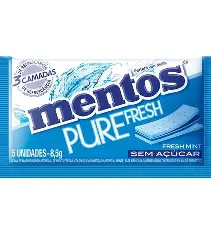 Goma de Mascar Azul Pure fresh Freshmint sem acucares (Mentos) 2g