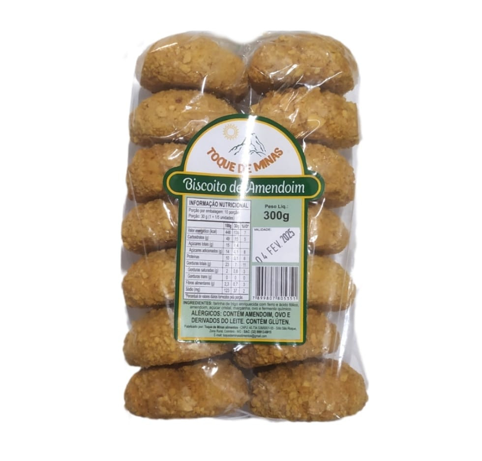 BISCOITO TOQUE DE MINAS AMENDOIN 300G