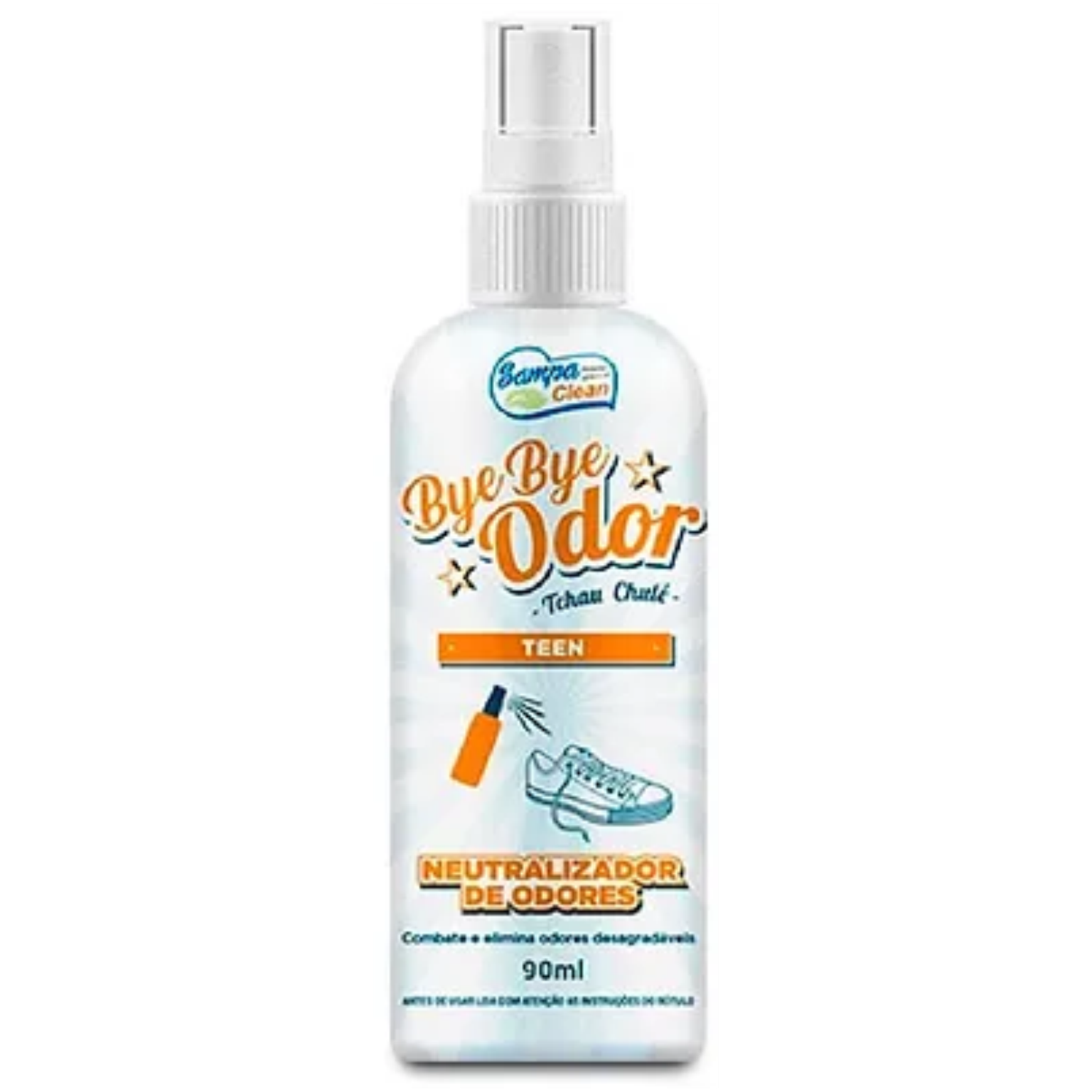 NEUTRALIZADOR BYE BYE ODOR TEEN SAMPA CLEAN 90ML