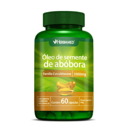 Oleo De Semente Abobora 1000mg Herbamed Pt 60cap