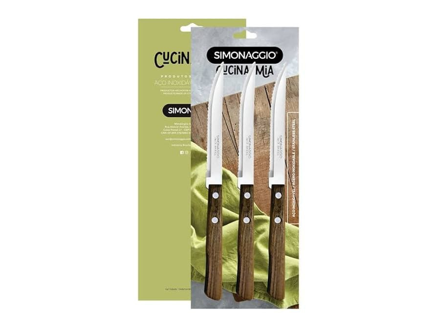 Faca simonaggio inox c/ 3un