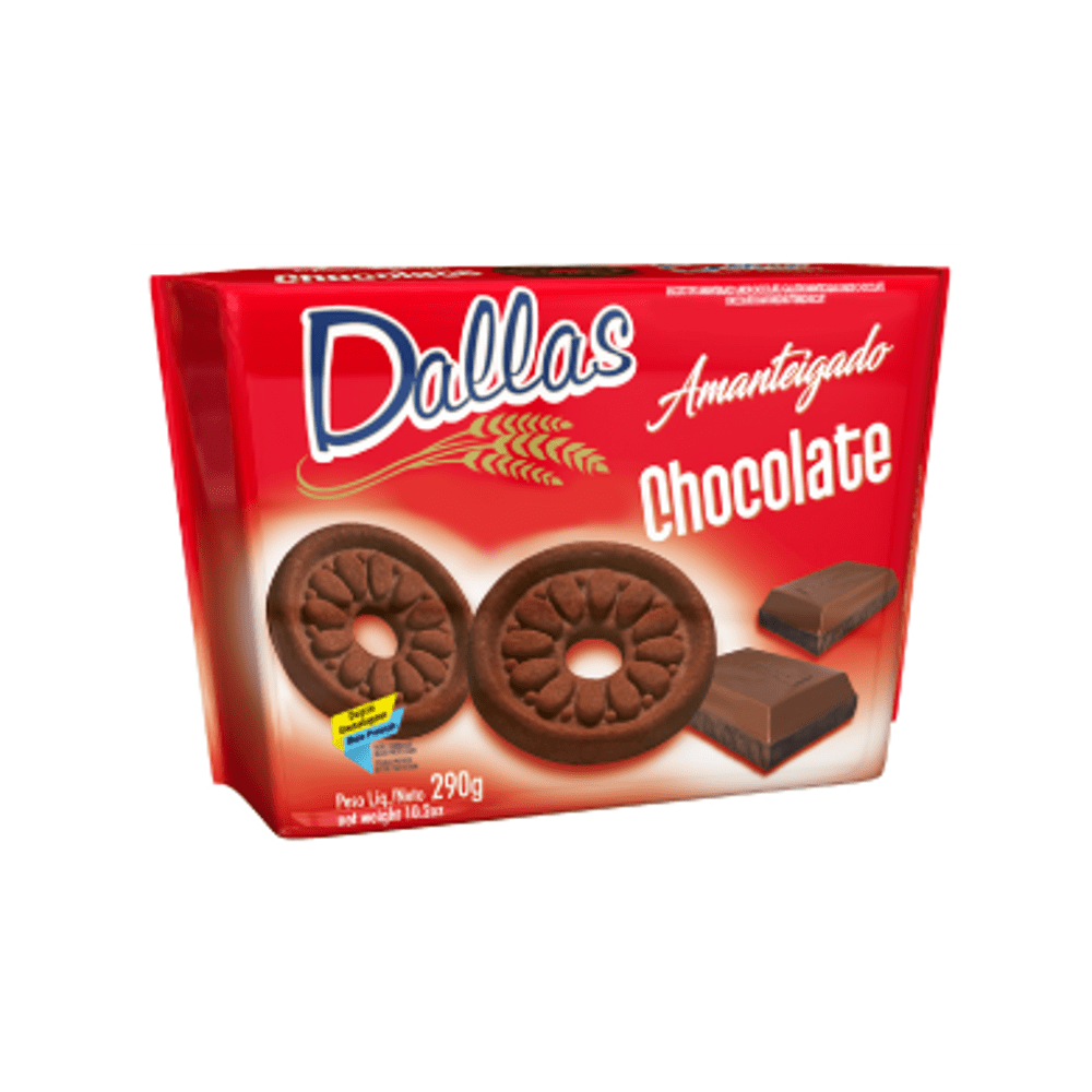 BISC DALLAS AMANTEIGADO CHOCOLATE 290G