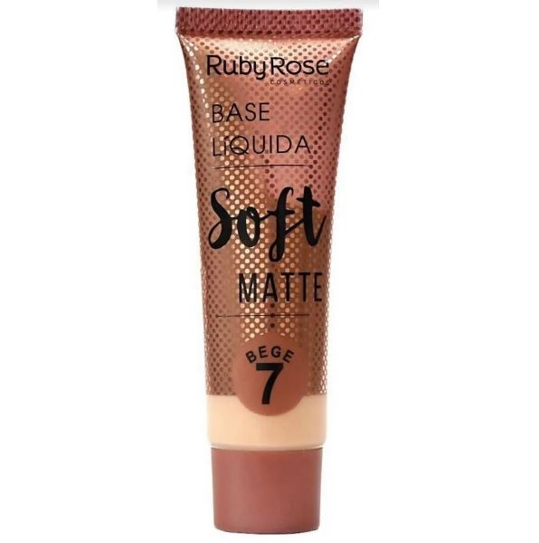 BASE LIQUIDA SOFT MATTE BEGE 7 RUBY ROSE 29ML