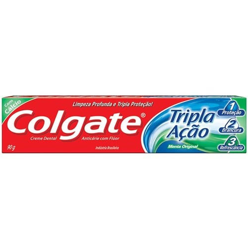 Creme Dental Tripla Ação Menta Original Colgate 90 g