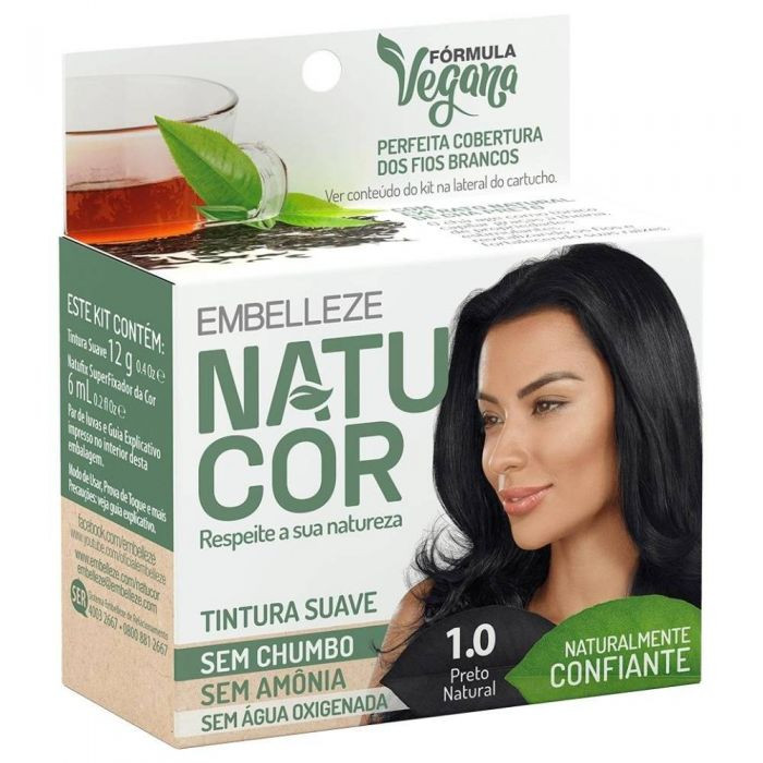 TINTURA NATUCOR PRETO NATURAL 1.00