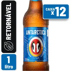 Cerveja Antarctica Pilsen Retornável 1 Litro 