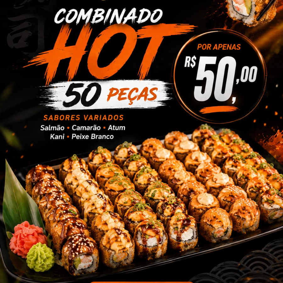 QUINTA DO SUSHI  50 PECAS
