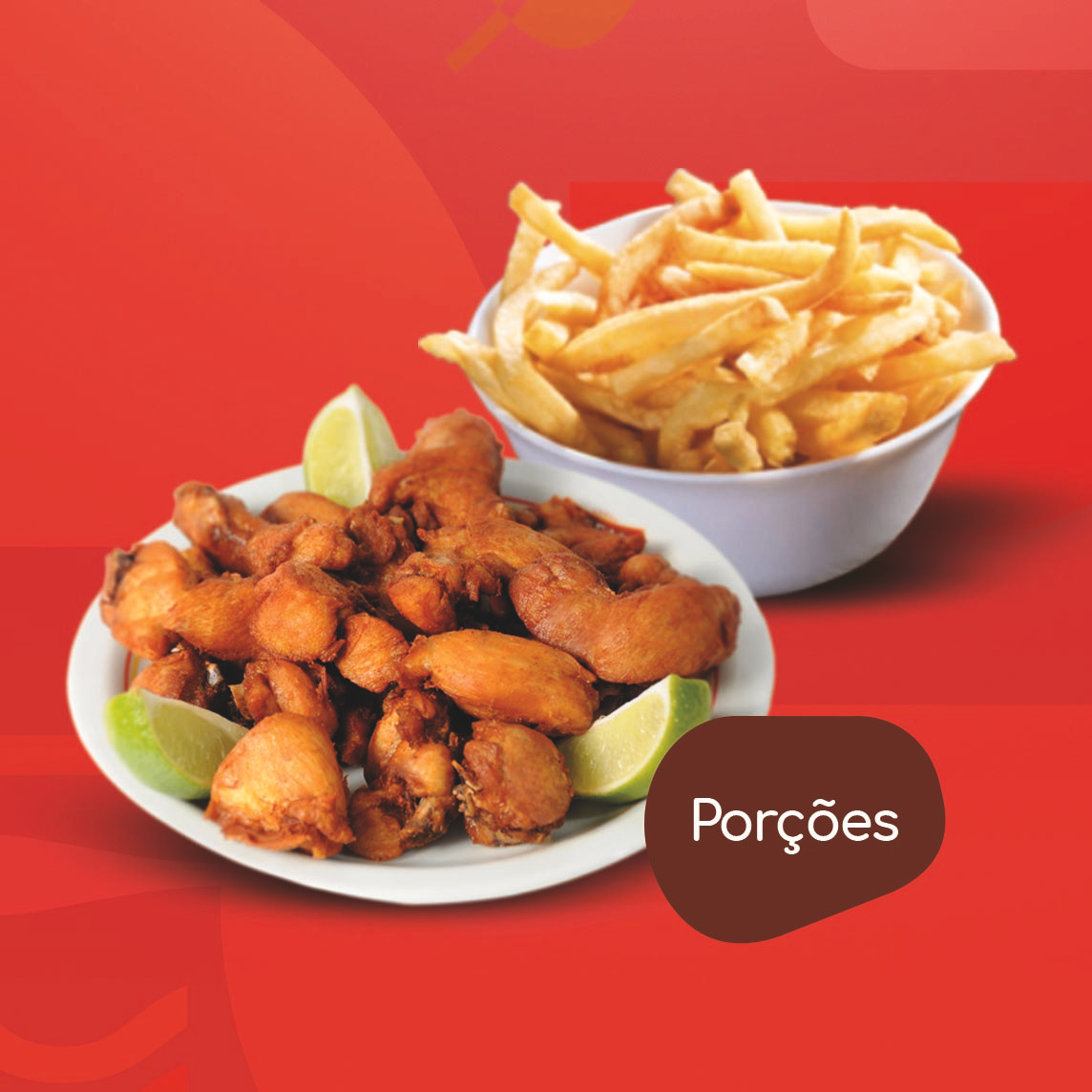 Porção de batata frita - 350g.