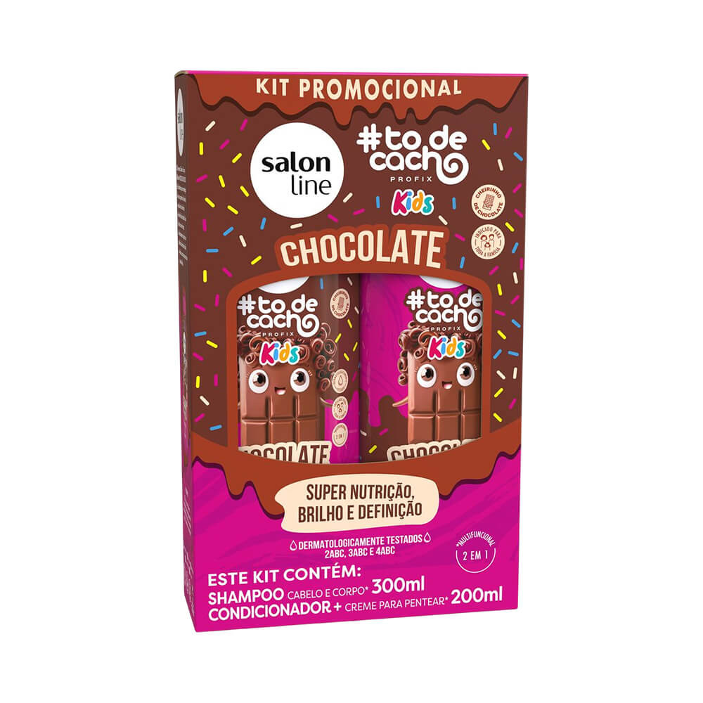 Kit Salon Line Tô De Cachos - Chocolate 