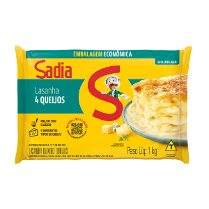 LASANHA QUATRO QUEIJOS SADIA 1KG