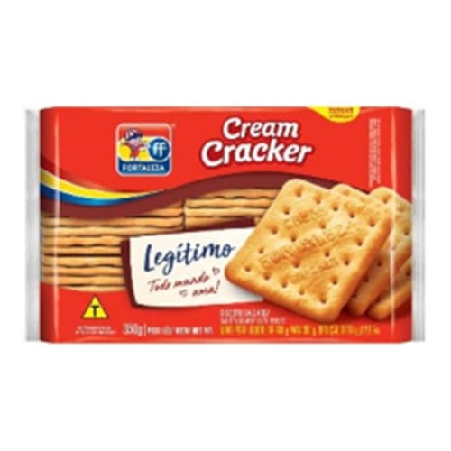 Biscoito Cream Cracker Legítimo Fortaleza 350g