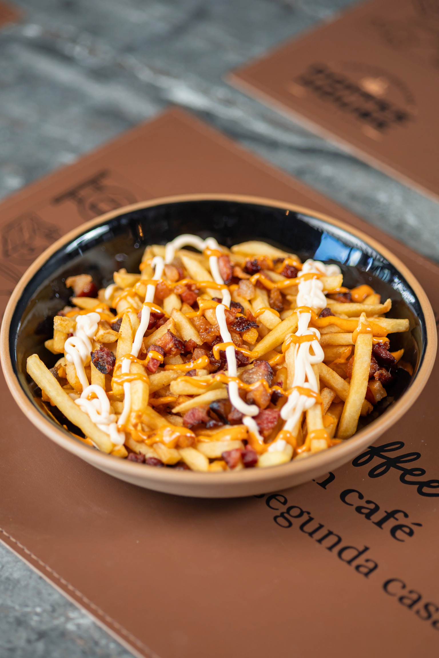 FRITAS COM BACON