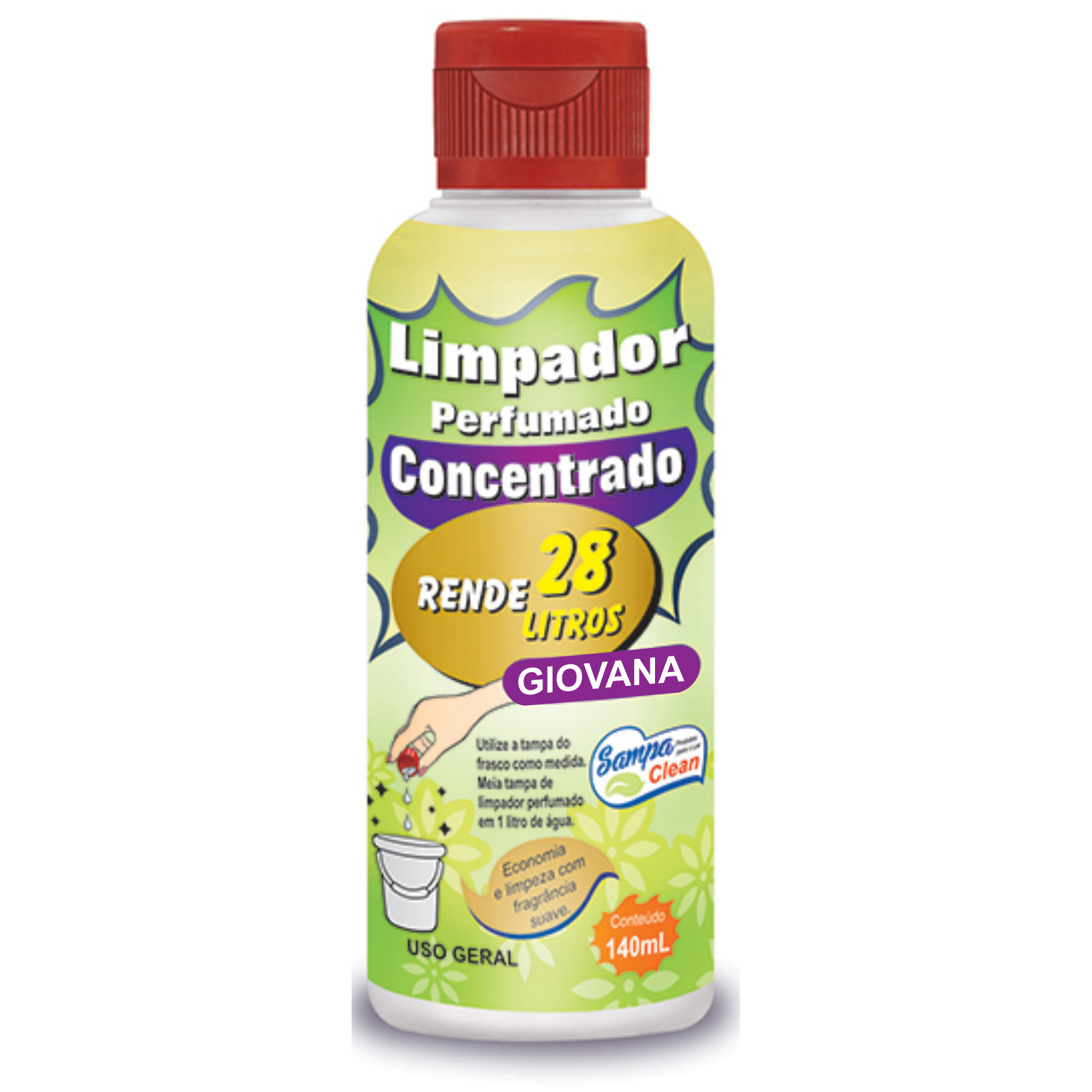 LIMPADOR CONC SAMPA CLEAN GIOVANA 140ML