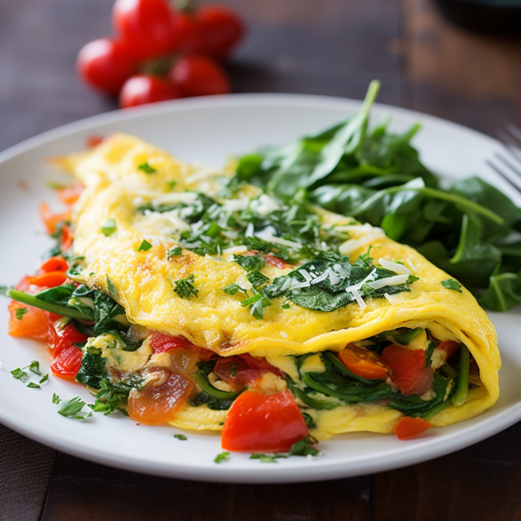 Omelete Saborosa (Serve 1 Pessoa)