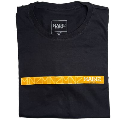 CAMISETA PRETA - LISTA AMARELA