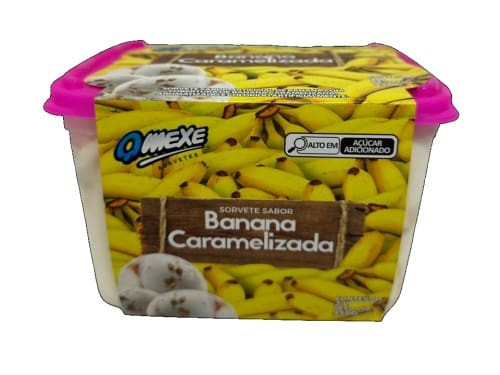 SORVETE QMEXE BANANA CARAMELIZADA  2L
