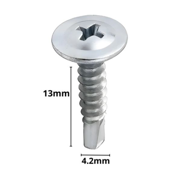 Parafuso Auto Brocante Flangeado Phillips 4,2 x 13mm